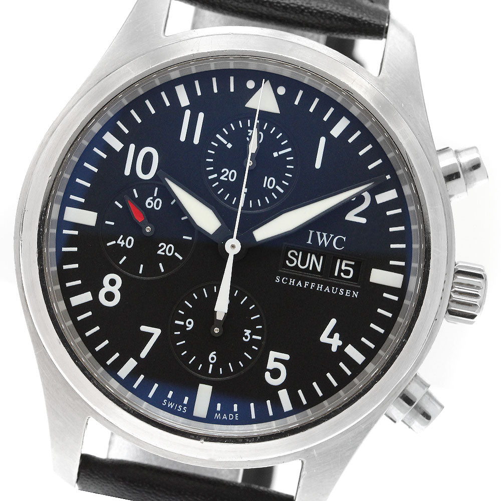 IWC SCHAFFHAUSEN Pilot watch IW371701 Chronograph Automatic Men's Watch_903539