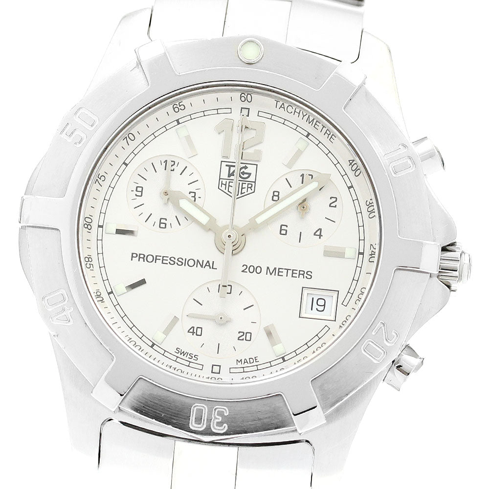 TAG HEUER Exclusive CN1111 Chronograph Silver Dial Quartz Men's Watch_903550