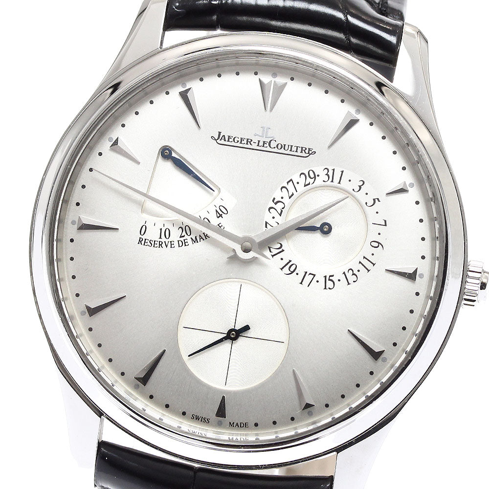 JAEGER-LECOULTRE Master Ultra Slim 176.8.38.S/Q1378420 Power reserve Silver Dial Automatic Men's Watch_903553