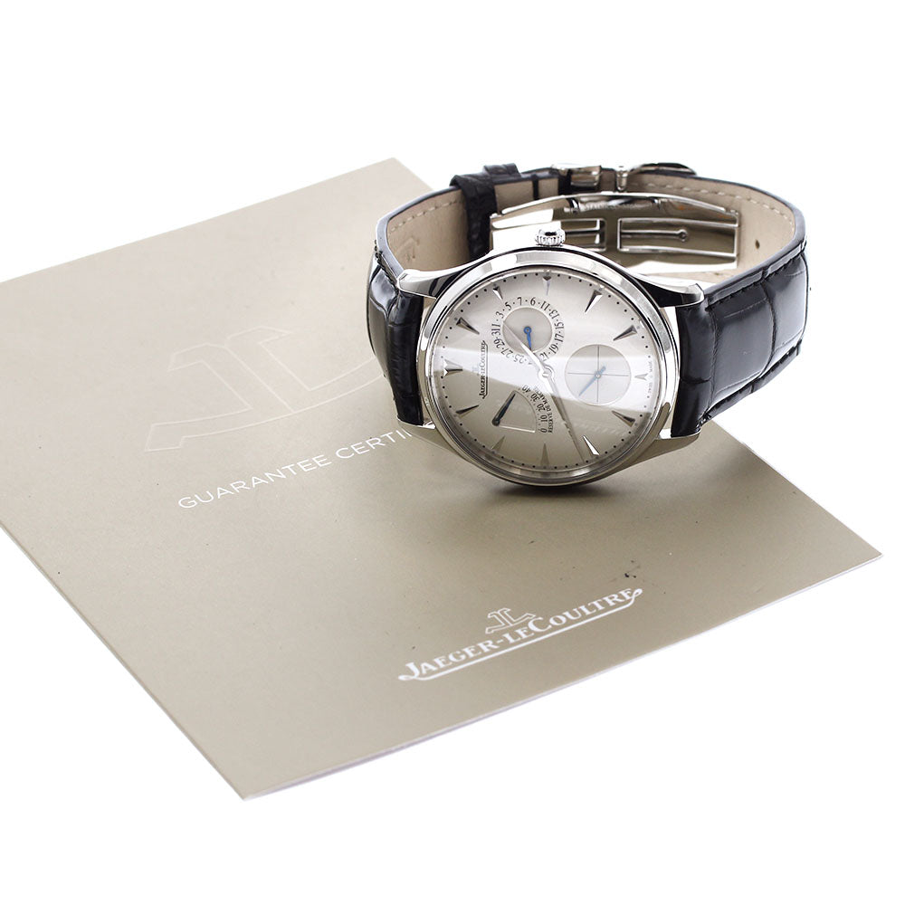 JAEGER-LECOULTRE Master Ultra Slim 176.8.38.S/Q1378420 Power reserve Silver Dial Automatic Men's Watch_903553