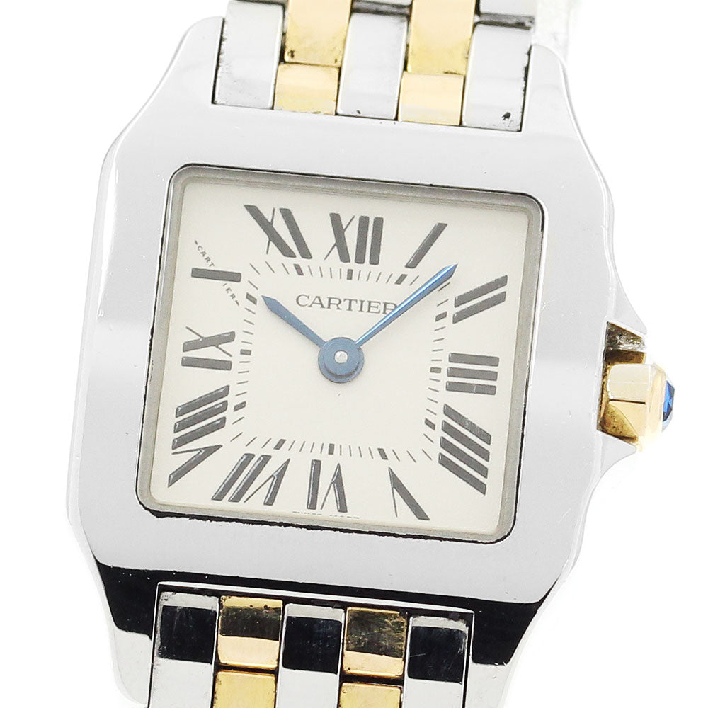 CARTIER Santos de Moiselle SM W25066Z6 beige Dial Quartz Ladies Watch_903557
