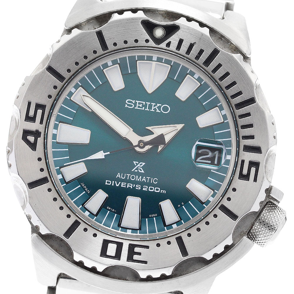 SEIKO Prospex Divers Green Monster 6R15-02X0/SZSC005 Date Automatic Men's_903563