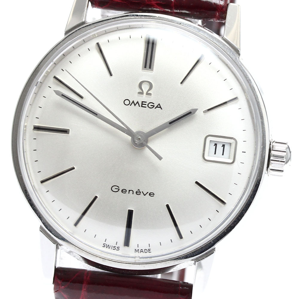 OMEGA Geneve 136.011 Date Cal.611 Silver Dial Hand Winding Men's Watch_903567