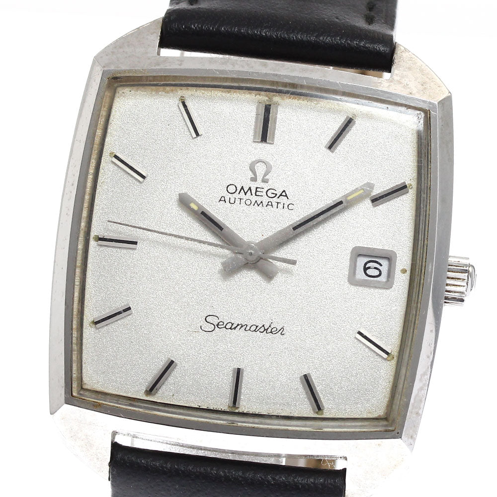OMEGA Seamaster Date Square Silver Dial Automatic Men's Watch_903578