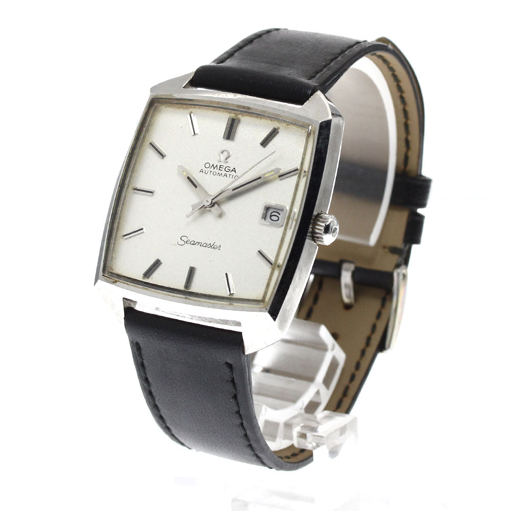 OMEGA Seamaster Date Square Silver Dial Automatic Men's Watch_903578