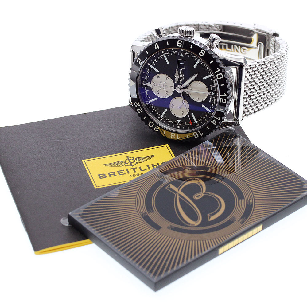 BREITLING Chrono liner Y24310 Date GMT Automatic Men's Watch_903586