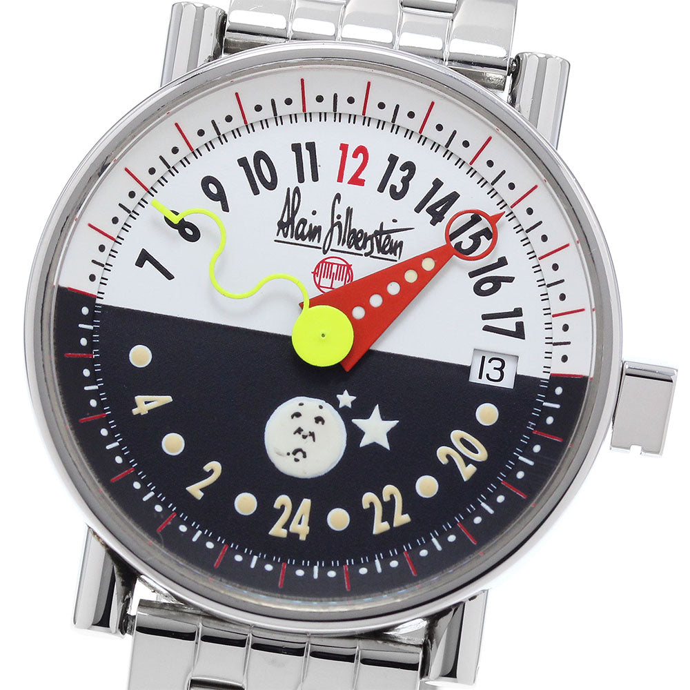 Alain Silberstein 24 hours Date White / black Dial Automatic Men's Watch_903588