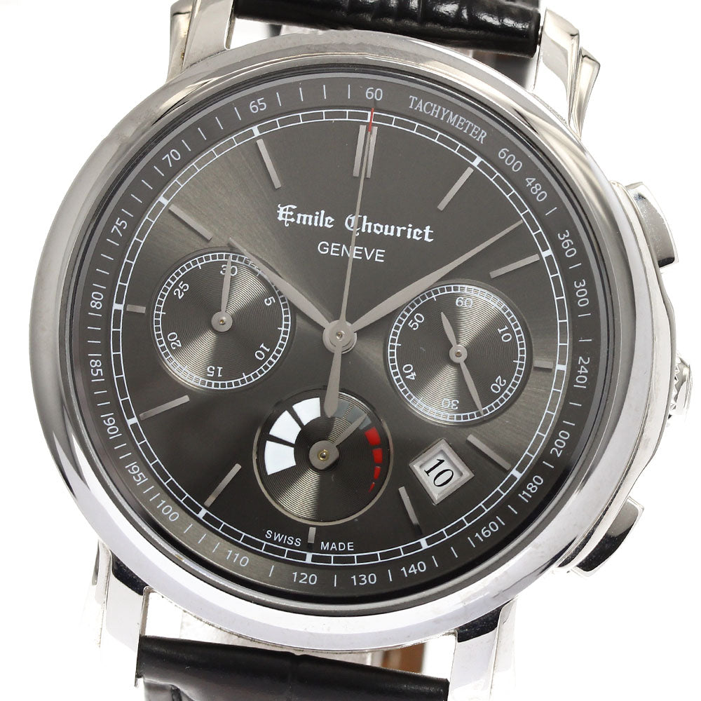 Emile Chouriet LAC LEMAN 16.1168.G42.6.8.68.2 Chronograph Date gray Dial Automatic Men's Watch_903594