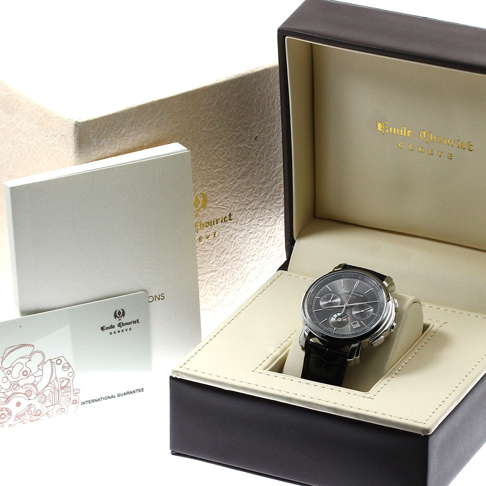 Emile Chouriet LAC LEMAN 16.1168.G42.6.8.68.2 Chronograph Date gray Dial Automatic Men's Watch_903594