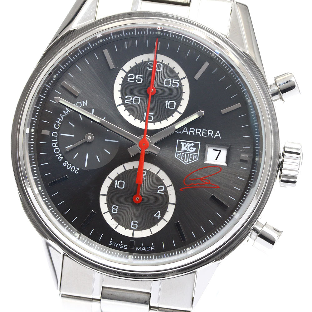 TAG HEUER Carrera Tachymeter Lewis Hamilton Exclusive CV201M Chronograph gray Dial Automatic Men's Watch_903644