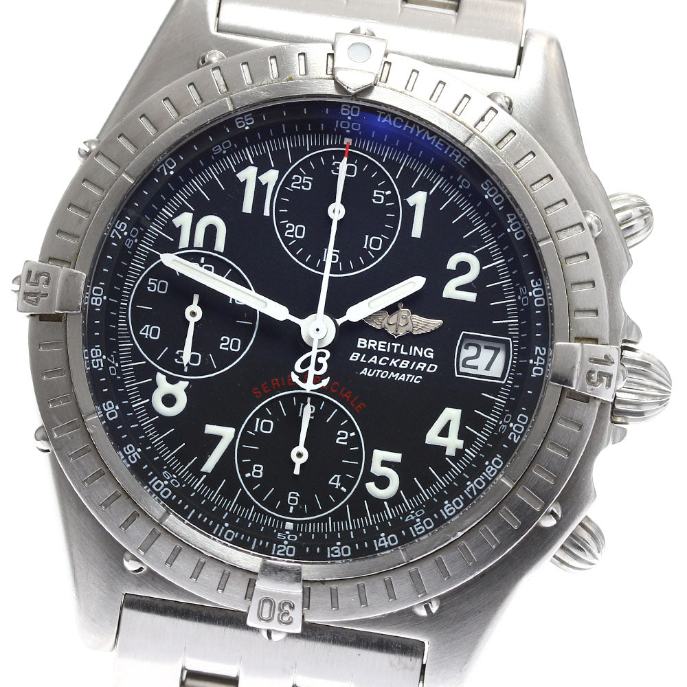 BREITLING Chronomat Blackbird A13350 black Dial Automatic Men's Watch_903645