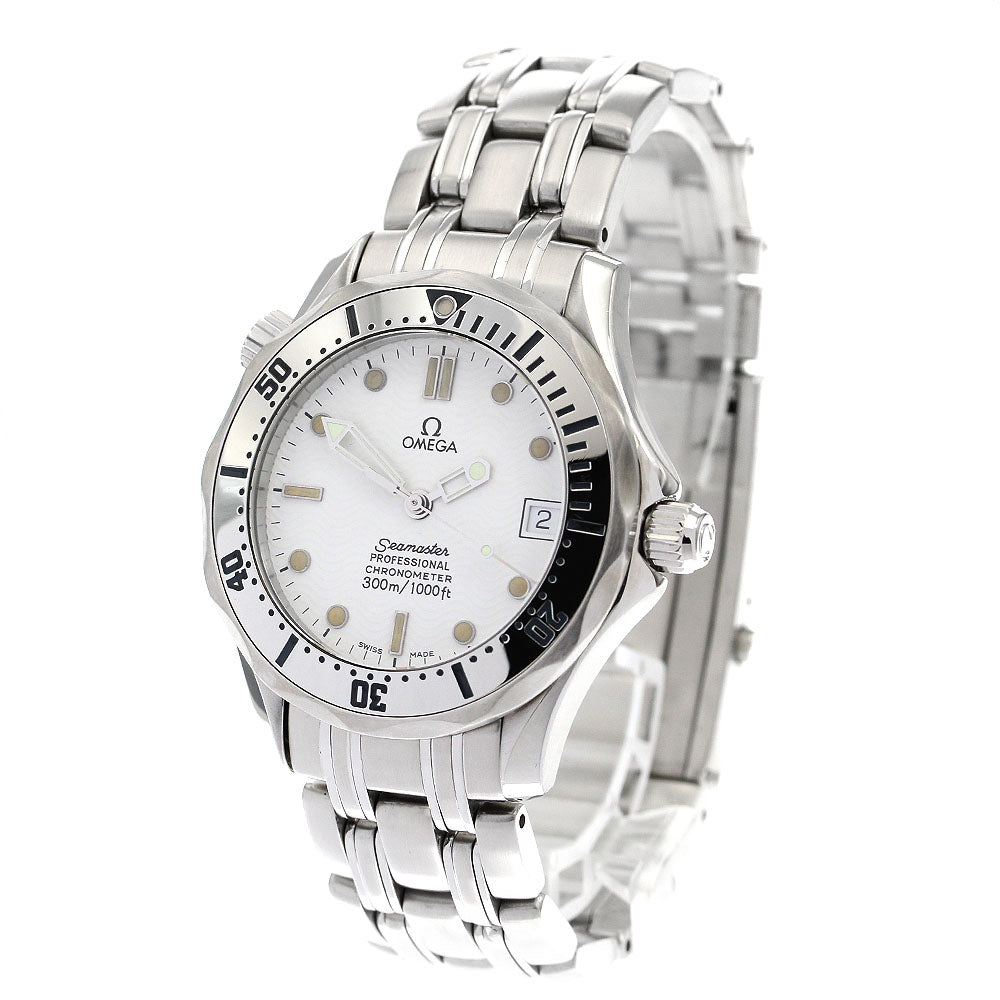 OMEGA Seamaster300 2552.20 Date white Dial Automatic Boy's Watch_903658