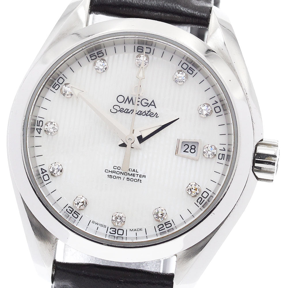OMEGA Seamaster Aqua Terra 231.13.34.20.55.001 Co-Axial 12P Diamond White shell Dial Automatic Ladies Watch_903667