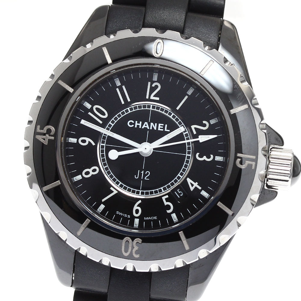 CHANEL J12 H0681 Black ceramic date black Dial Quartz Ladies Watch_903670