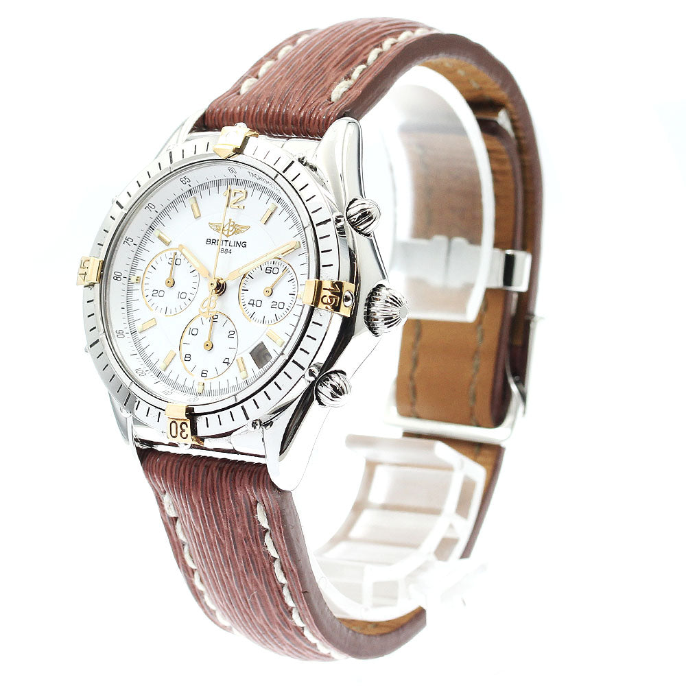 BREITLING Chrono cockpit B30012 Chronograph white Dial Automatic Men's_903672