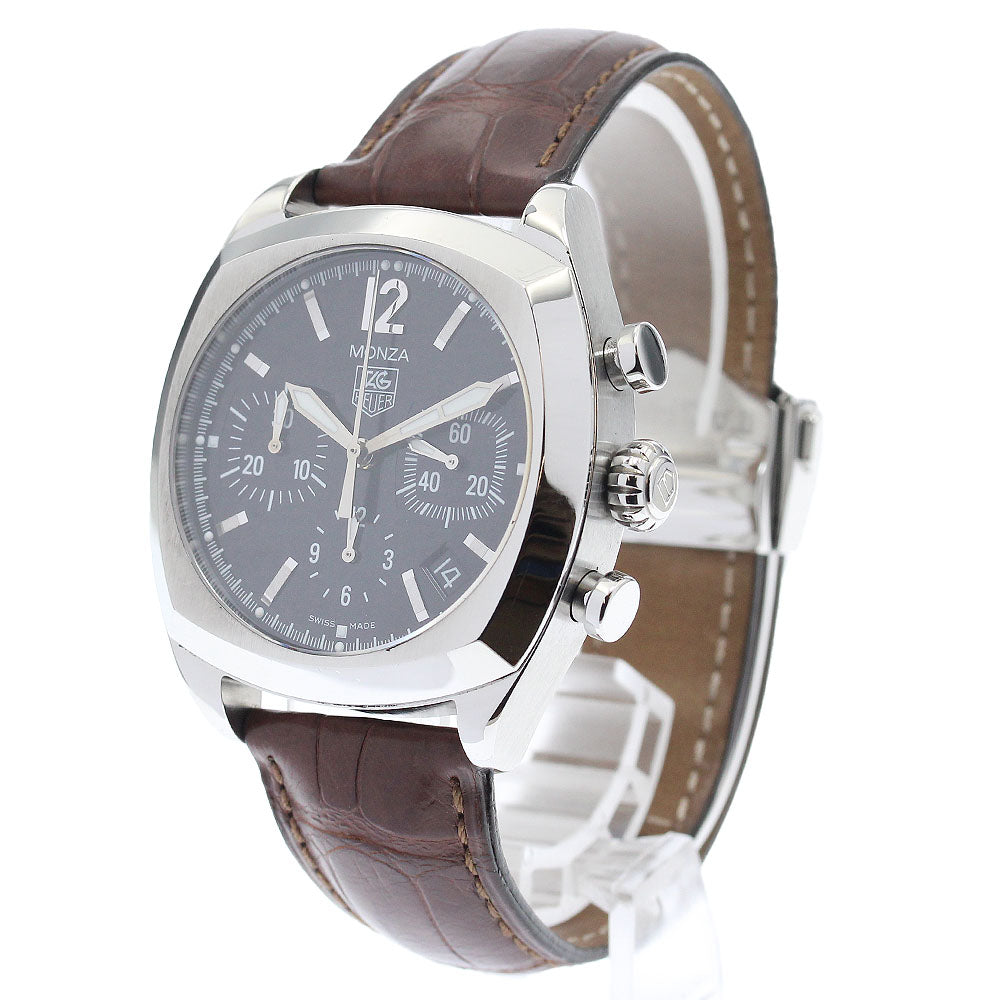 TAG HEUER Monza CR2113-0 Date Chronograph black Dial Automatic Men's Watch_903687