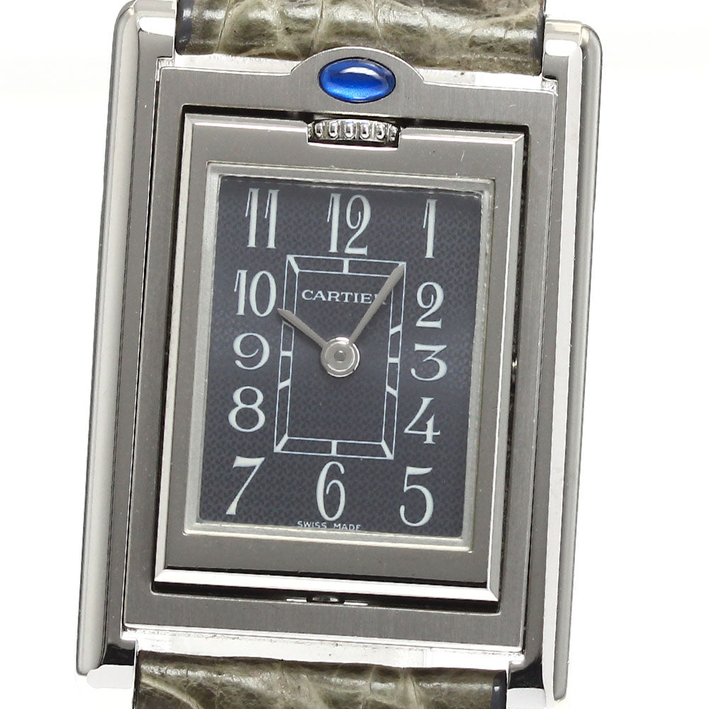 CARTIER Tank bath curant gray Dial Quartz Ladies Watch_903726