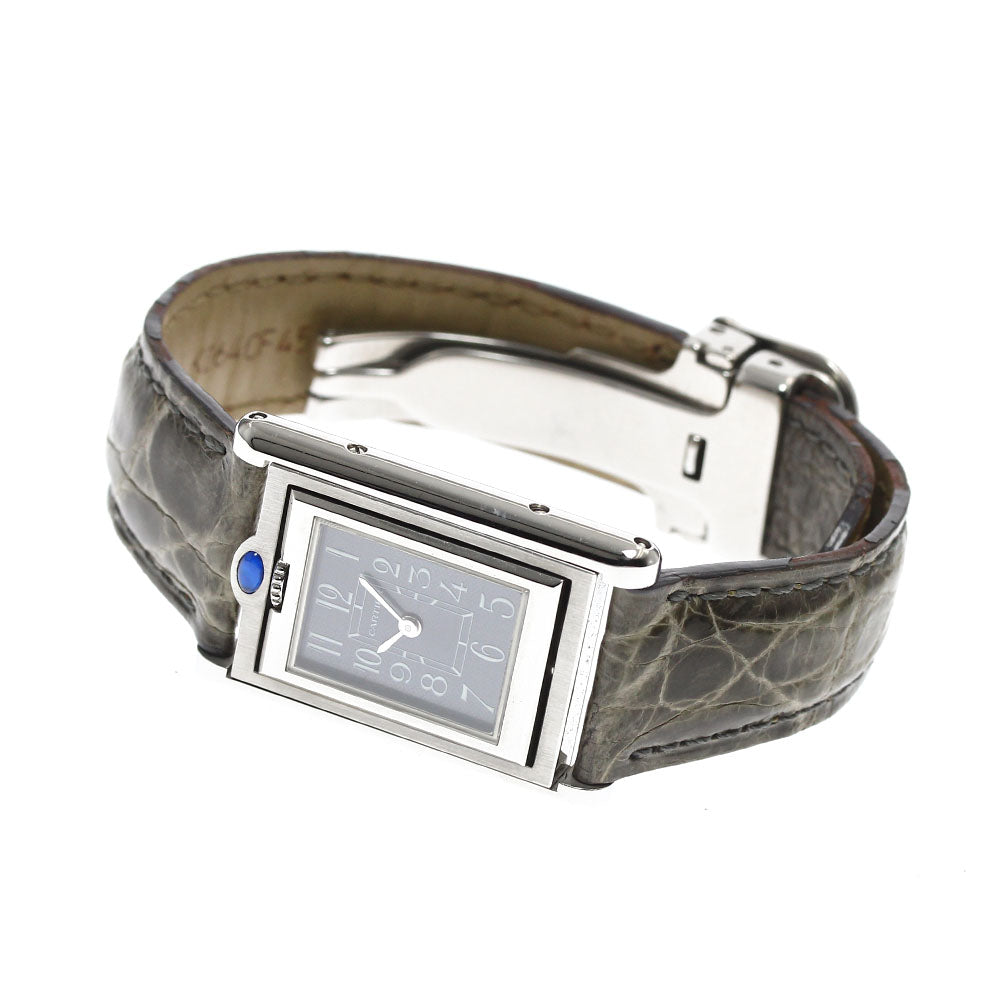 CARTIER Tank bath curant gray Dial Quartz Ladies Watch_903726