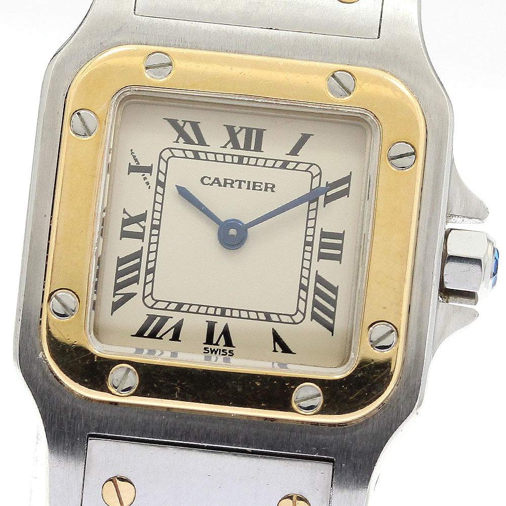 CARTIER Santos GalbeeSM W20012C4 beige Dial Quartz Ladies Watch_903740