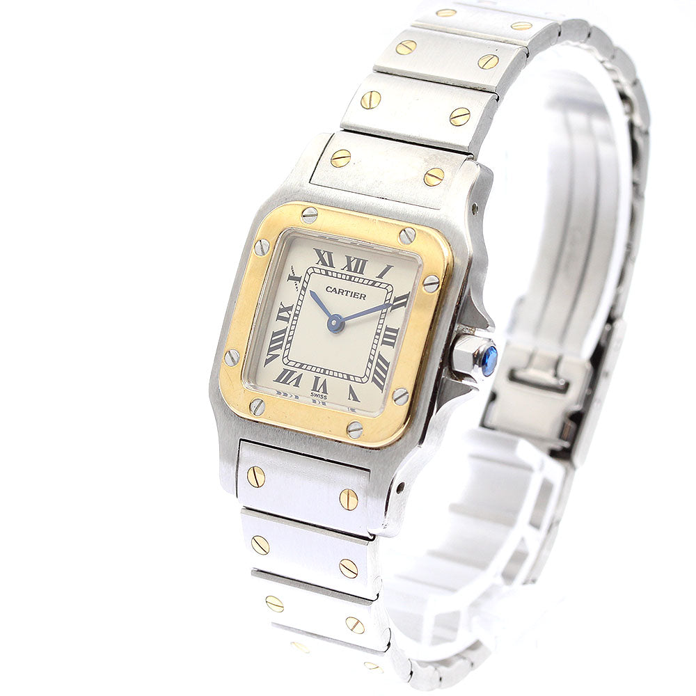 CARTIER Santos GalbeeSM W20012C4 beige Dial Quartz Ladies Watch_903740