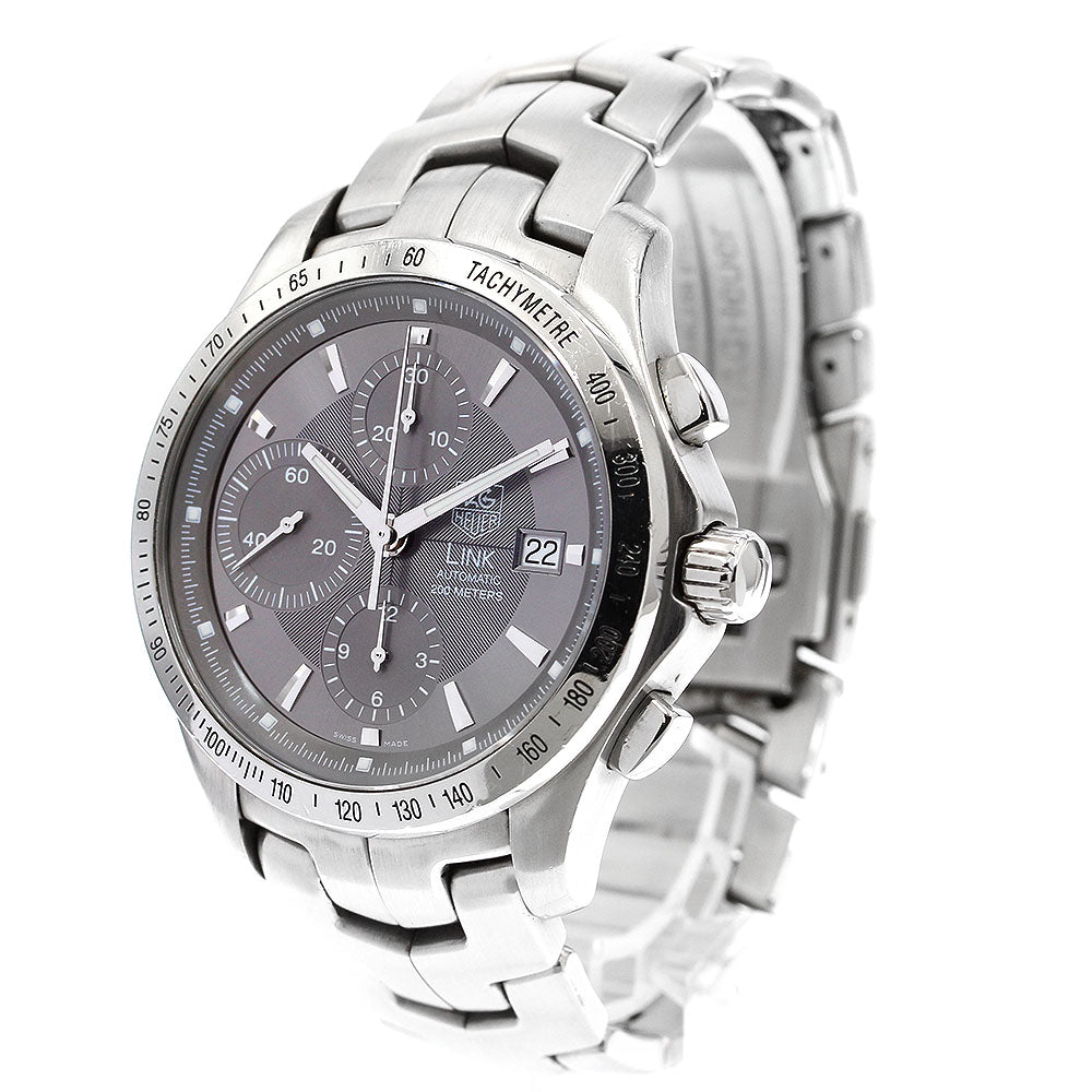 TAG HEUER Link CJF2115 Date Chronograph gray Dial Automatic Men's Watch_903763