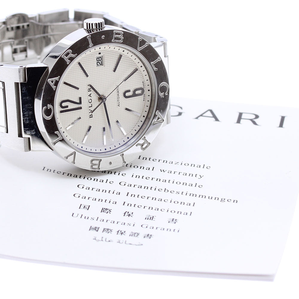 BVLGARI BVLGARIBVLGARI BB38SSAUTO Date Silver Dial Automatic Men's Watch_903766
