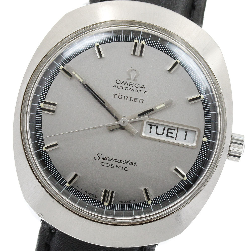 OMEGA Seamaster Cosmic 166035 Day date Silver Dial Automatic Men's Watch_903776