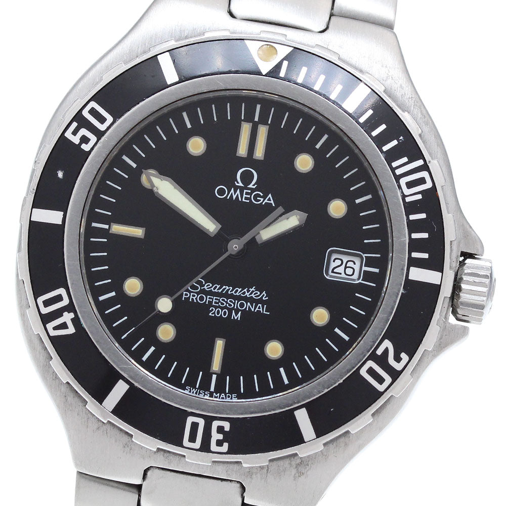 OMEGA Seamaster200 Date black Dial Quartz Men's Watch_903778
