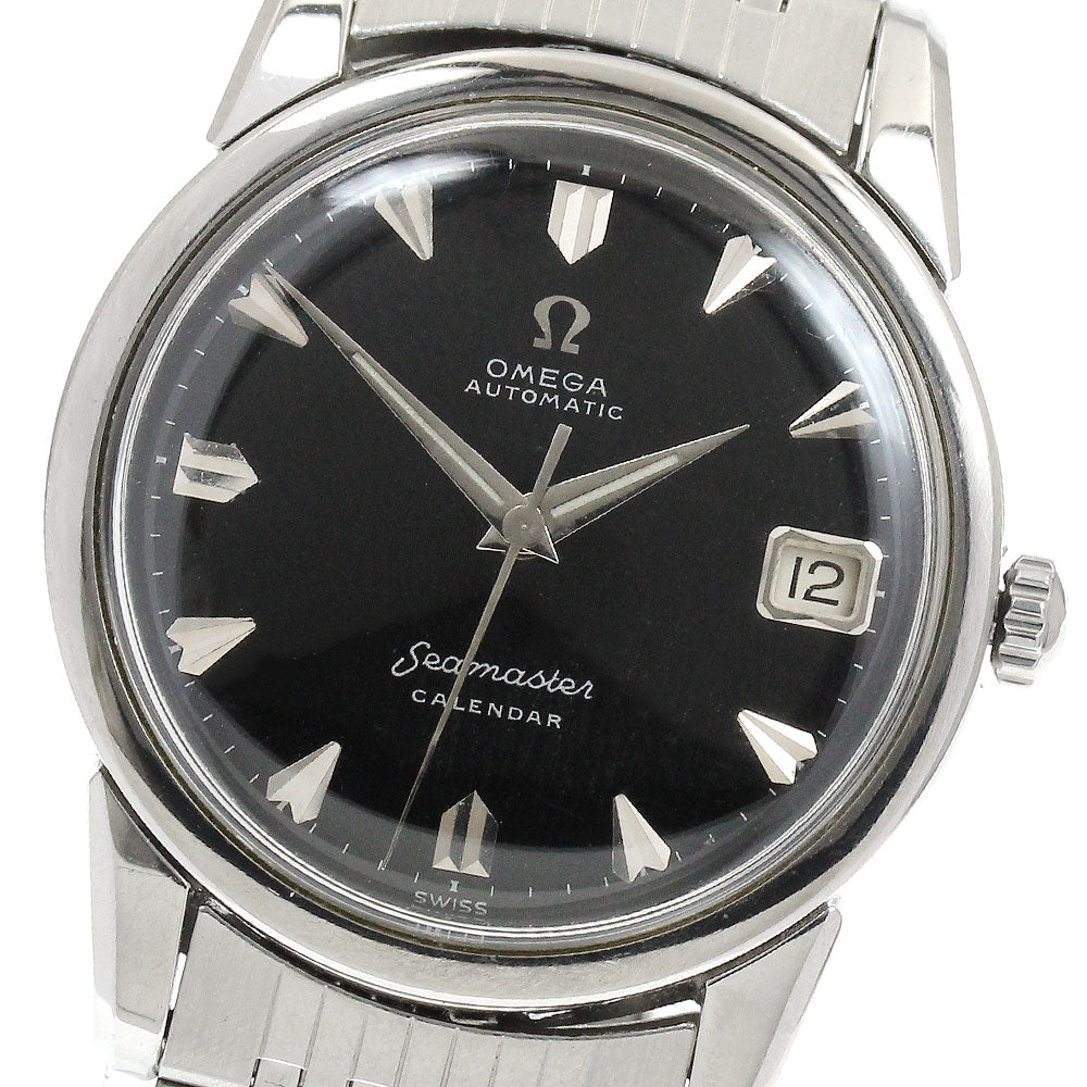 OMEGA Seamaster calendar 166.009 Cal.562 Redial black Dial Automatic Men's Watch_903788