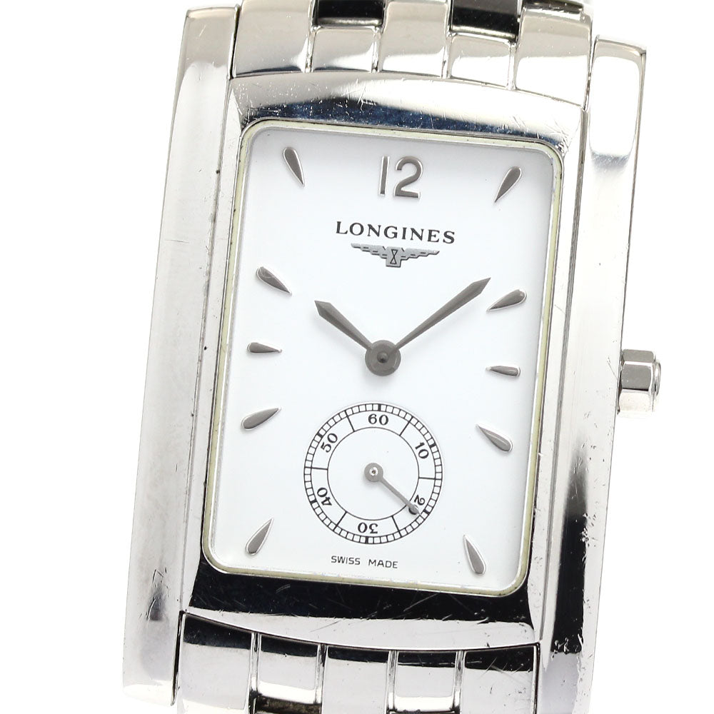 LONGINES Dolcevita L5.655.4 Small seconds white Dial Quartz Men's Watch_903791