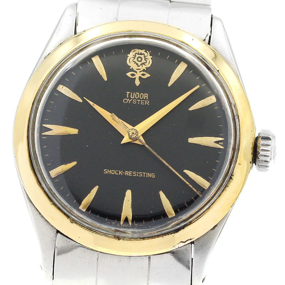 TUDOR Oyster Decabala 7934 vintage black Dial Hand Winding Men's Watch_903793