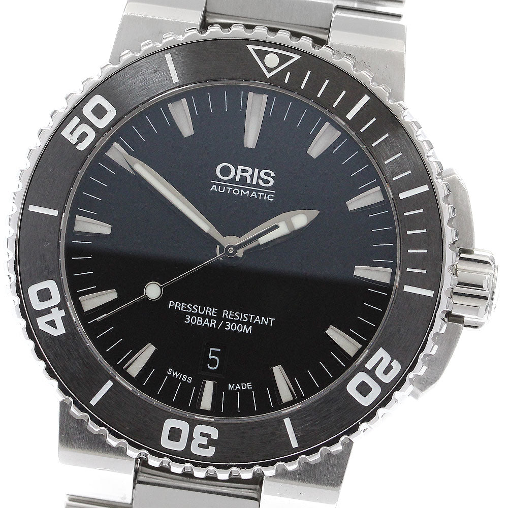 ORIS Aquis 01 733 7653 4154-07 4 26 34EB Date black Dial Automatic Men's_903808