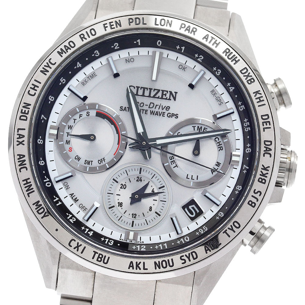 CITIZEN Atessa CC4010-80A Eco Drive GPS Solar Powered Radio Men's Watch_903812