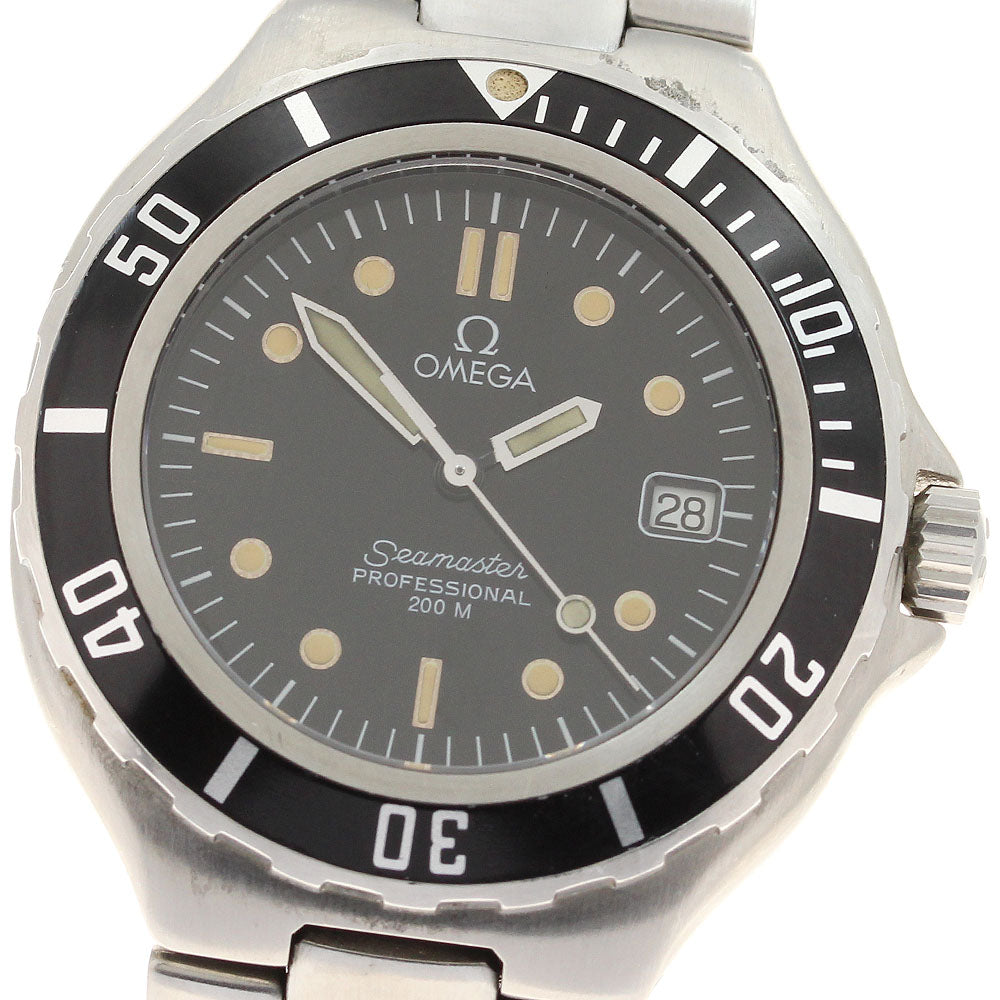 OMEGA Seamaster200 Date black Dial Quartz Men's Watch_903816
