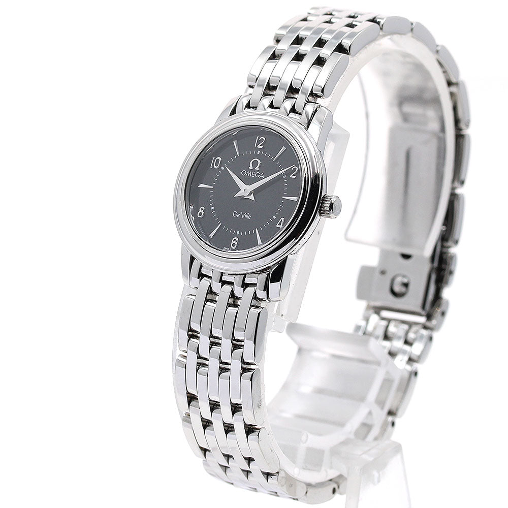 OMEGA De Ville Prestige 4570.50 Black Dial Quartz Ladies Watch_903821