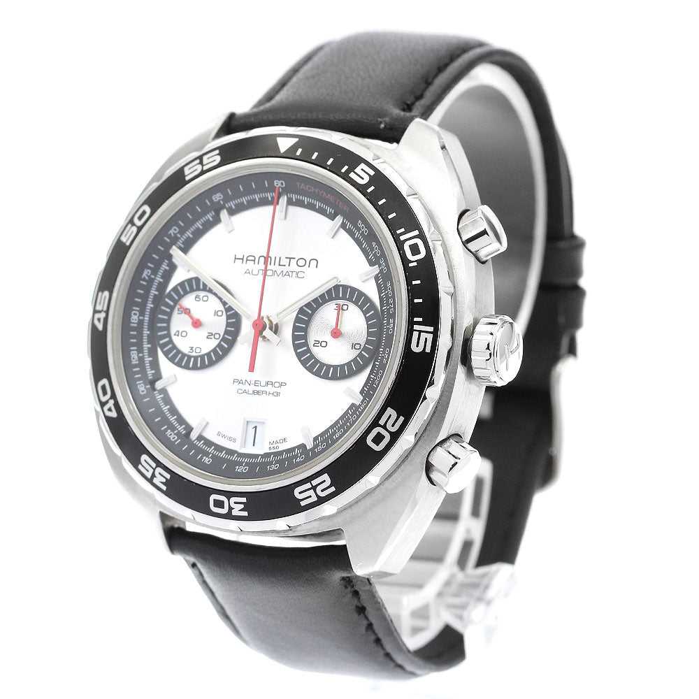 HAMILTON Pan Euro H357560 Date Chronograph Silver Dial Automatic Men's _903823