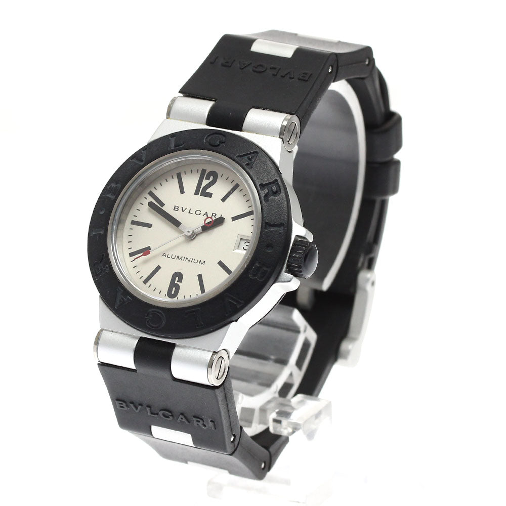 BVLGARI aluminum AL32TA Date Silver Dial Quartz Boy's Watch_903824