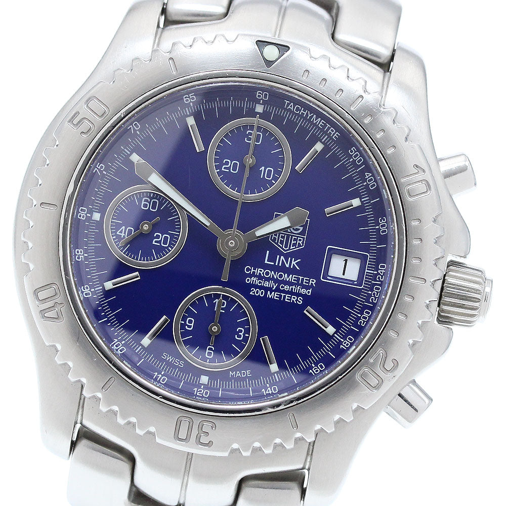 TAG HEUER Link CT5110 Chronograph chronometer blue Dial Automatic Men's_903827
