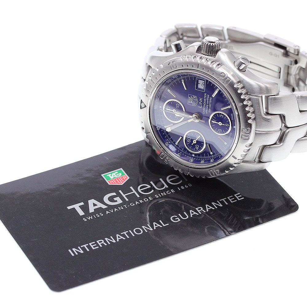 TAG HEUER Link CT5110 Chronograph chronometer blue Dial Automatic Men's_903827
