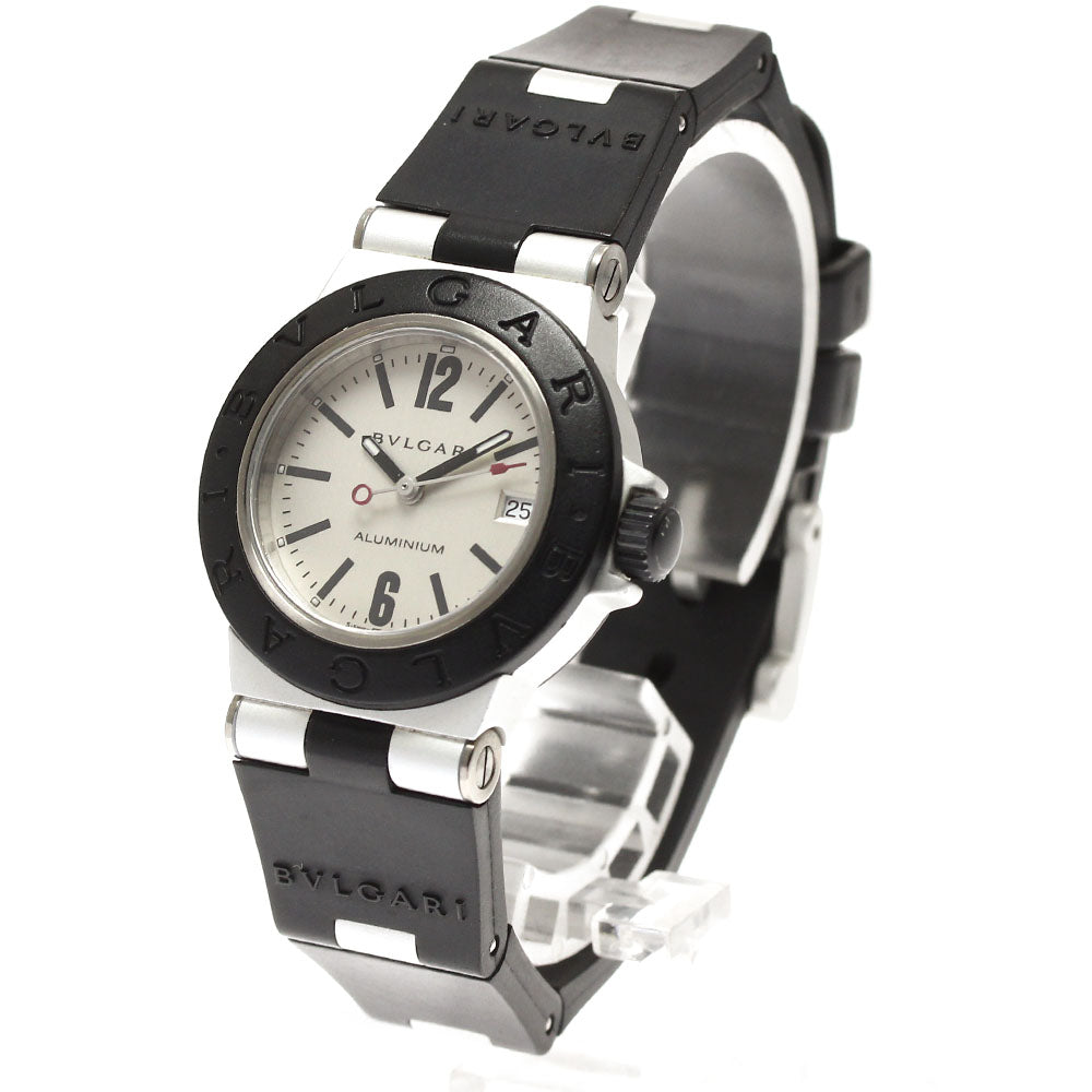 BVLGARI aluminum AL29TA Date Silver Dial Quartz Ladies Watch_903851
