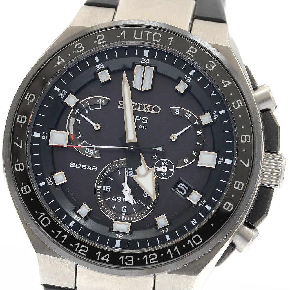 SEIKO Astron 8X53-0BB0-2/SBXB169 GPS black Dial Solar Powered Radio Men's_903856