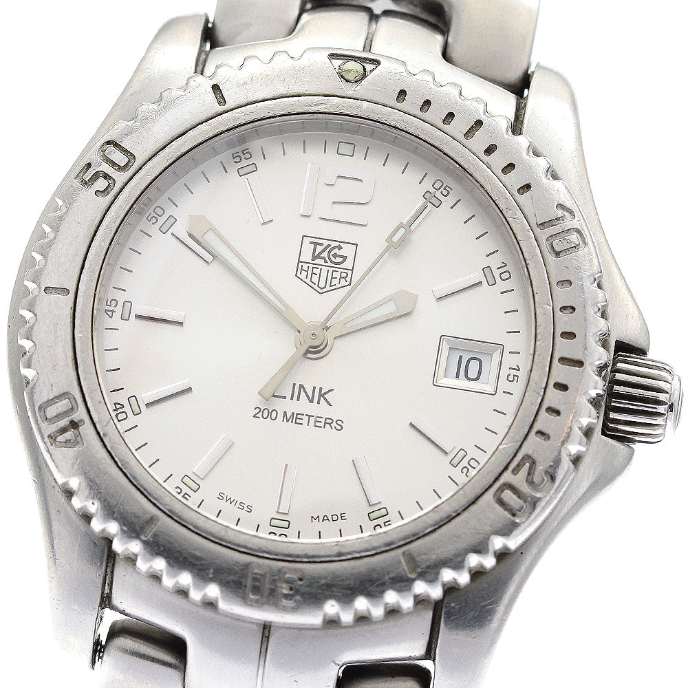 TAG HEUER Link WT1212-0 Date Silver Dial Quartz Men's Watch_903859
