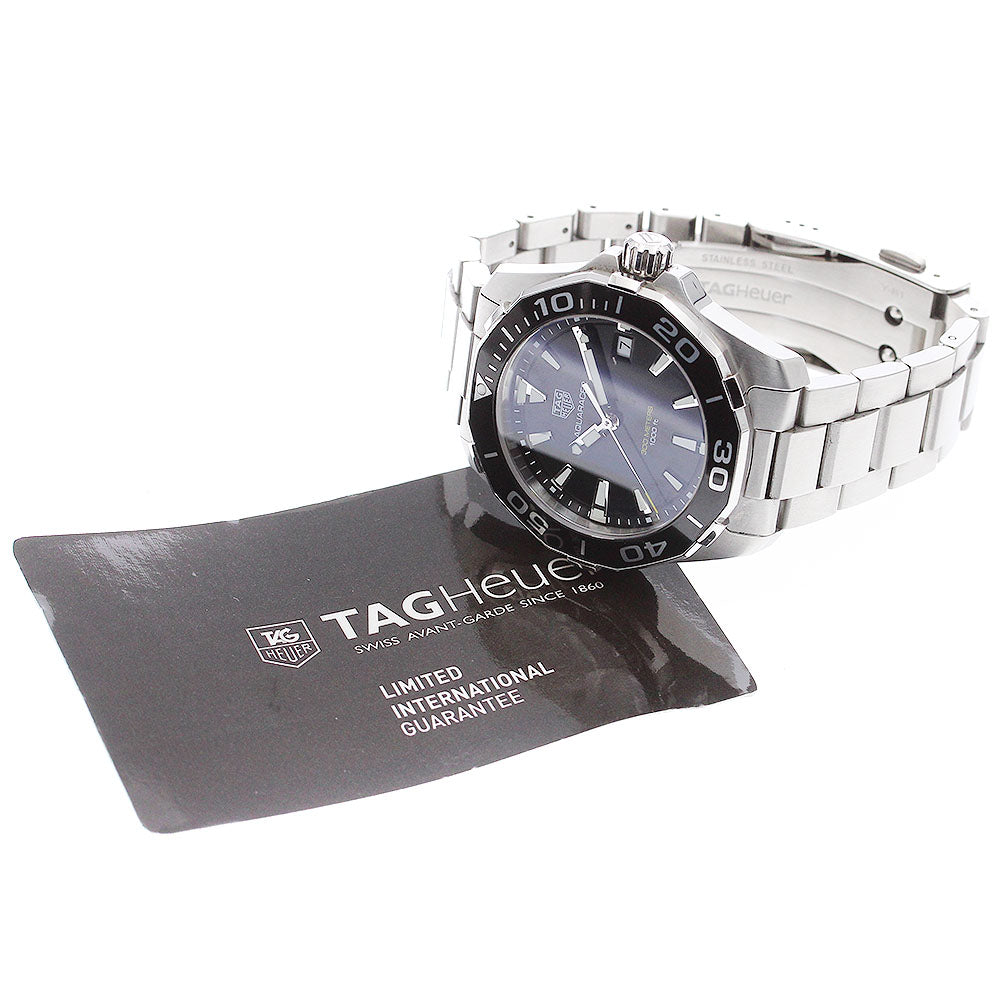 TAG HEUER Aqua racer WAY111A Date Black Dial Quartz Men's Watch_903860