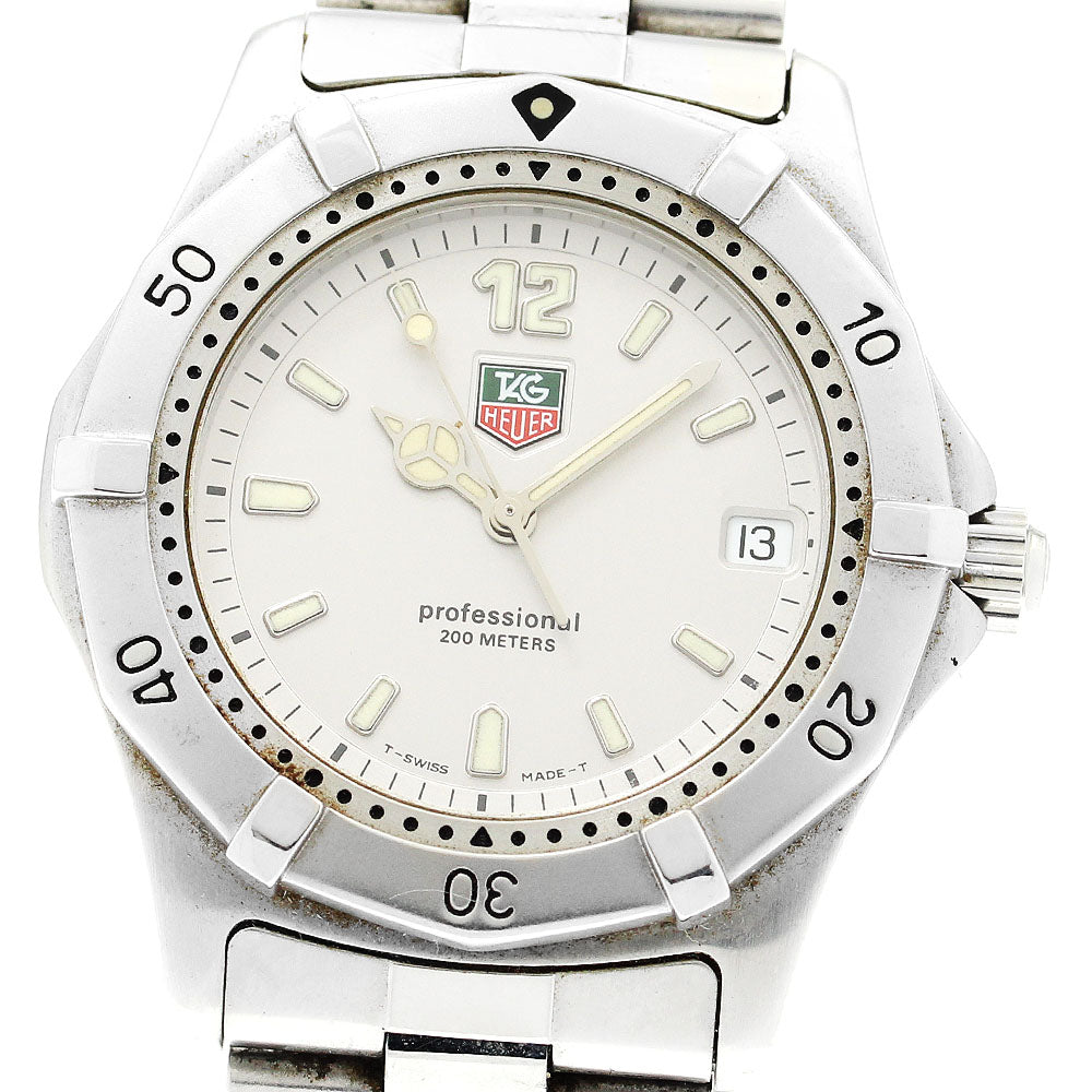 TAG HEUER Professional 200 WK1112 Date Silver Dial Quartz Men's Watch_903865