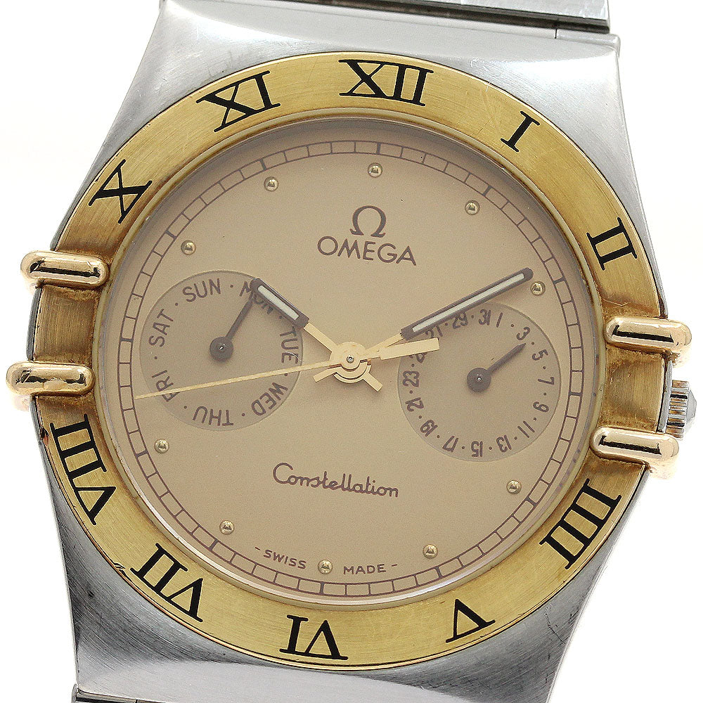 OMEGA Constellation Day date gold Dial Quartz Men's Watch_903885