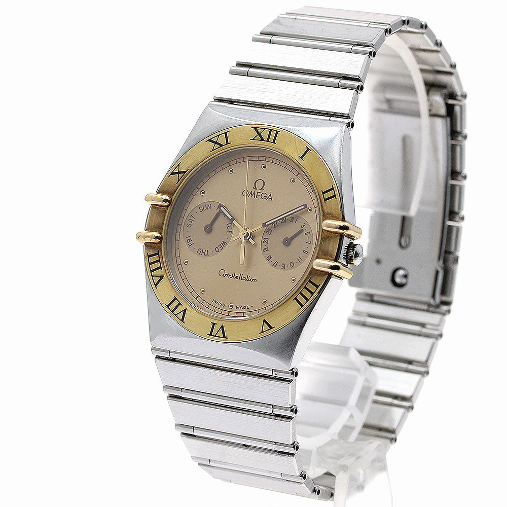 OMEGA Constellation Day date gold Dial Quartz Men's Watch_903885
