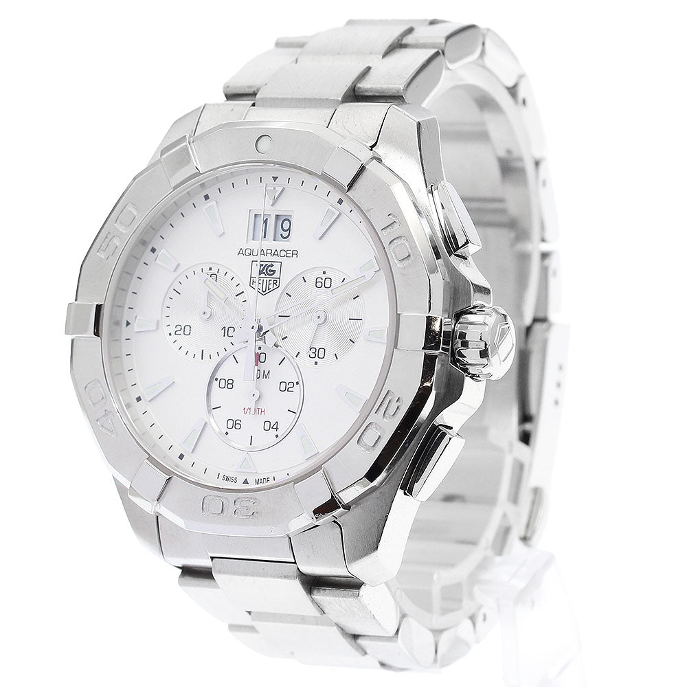 TAG HEUER Aqua racer CAY1111-0 Chronograph Silver Dial Quartz Men's Watch_903889