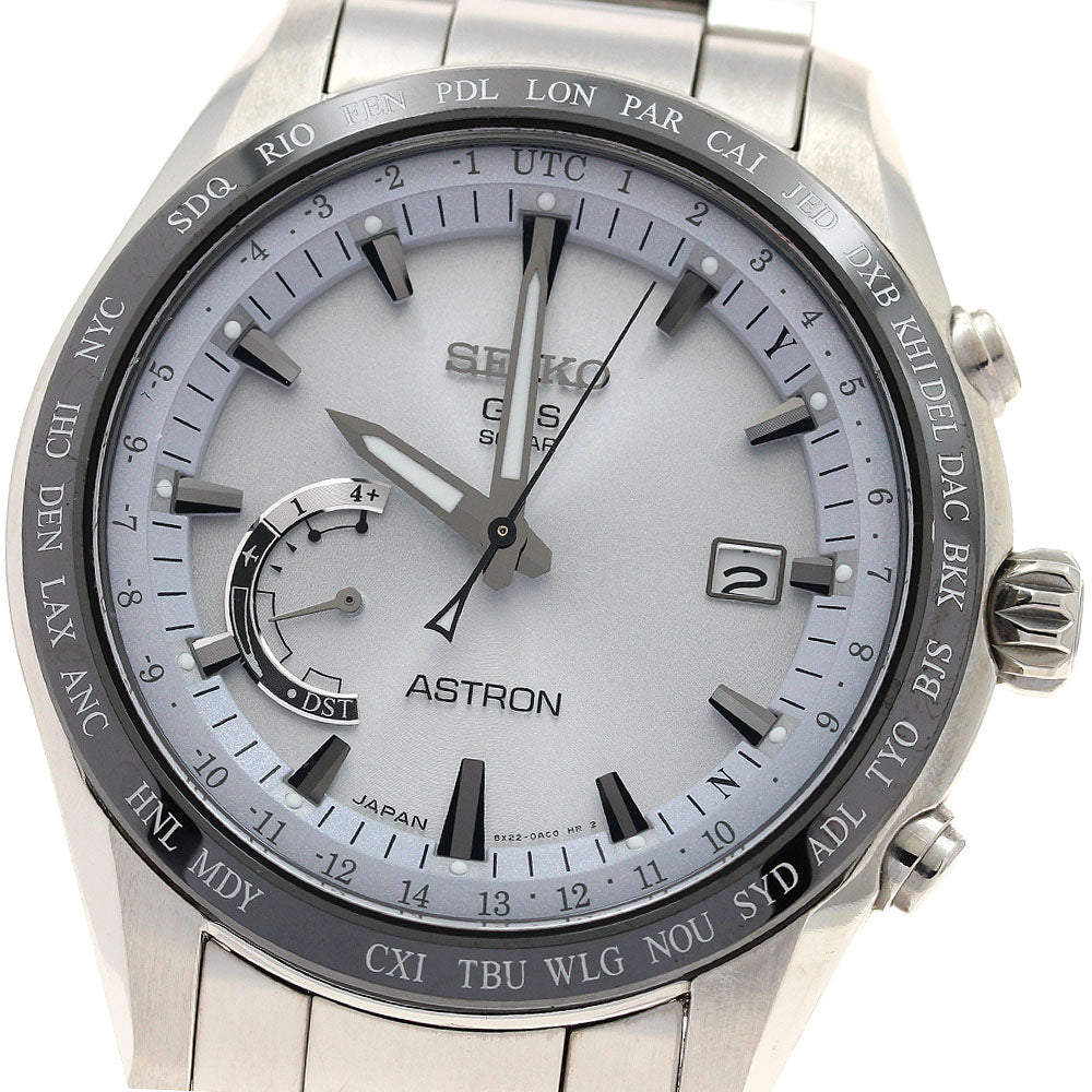 SEIKO Astron SBXB093/8X22-0AG0-2 white Dial Solar Powered Radio Men's_903890
