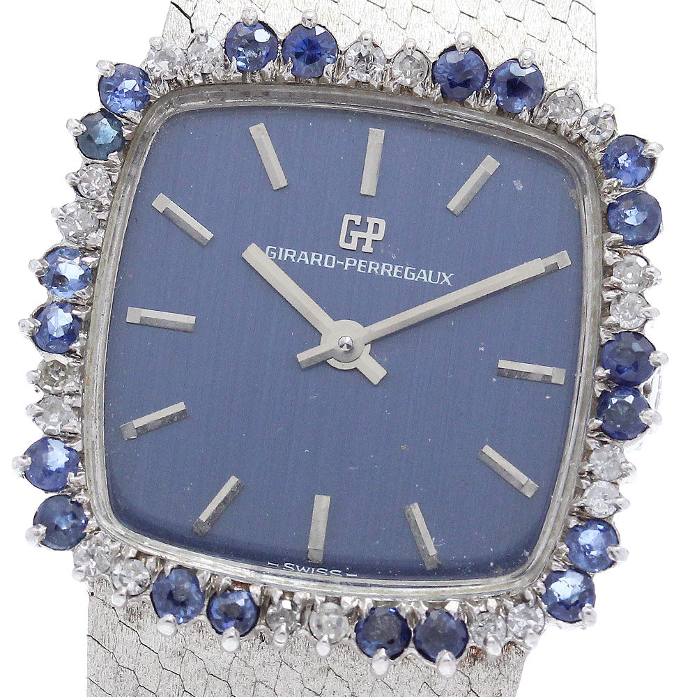 GIRARD PERREGAUX Cal.780-682 Diamond Bezel blue Dial Hand Winding Ladies Watch_903930