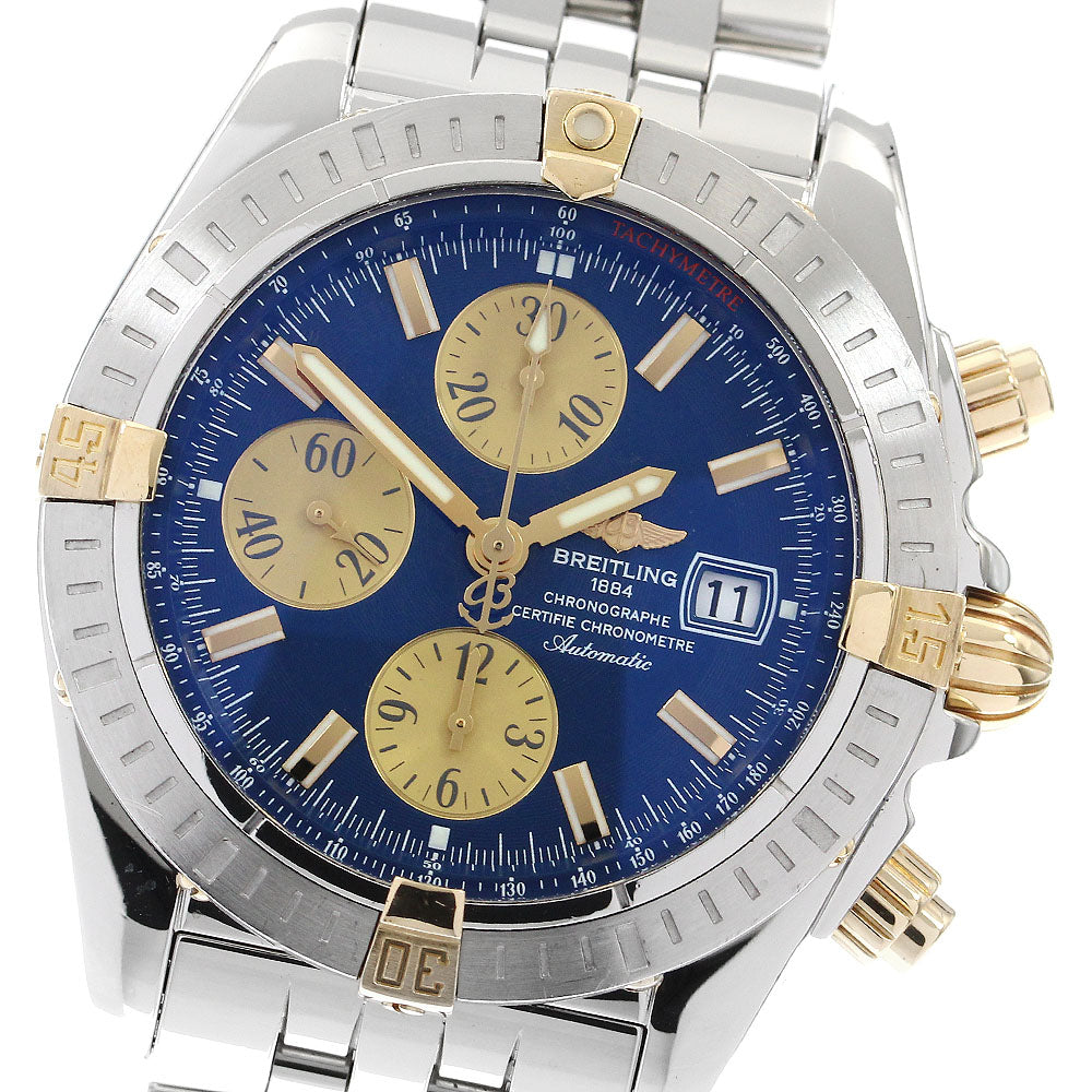 BREITLING Chronomat Evolution B13356 Blue / gold Dial Automatic Men's_904264